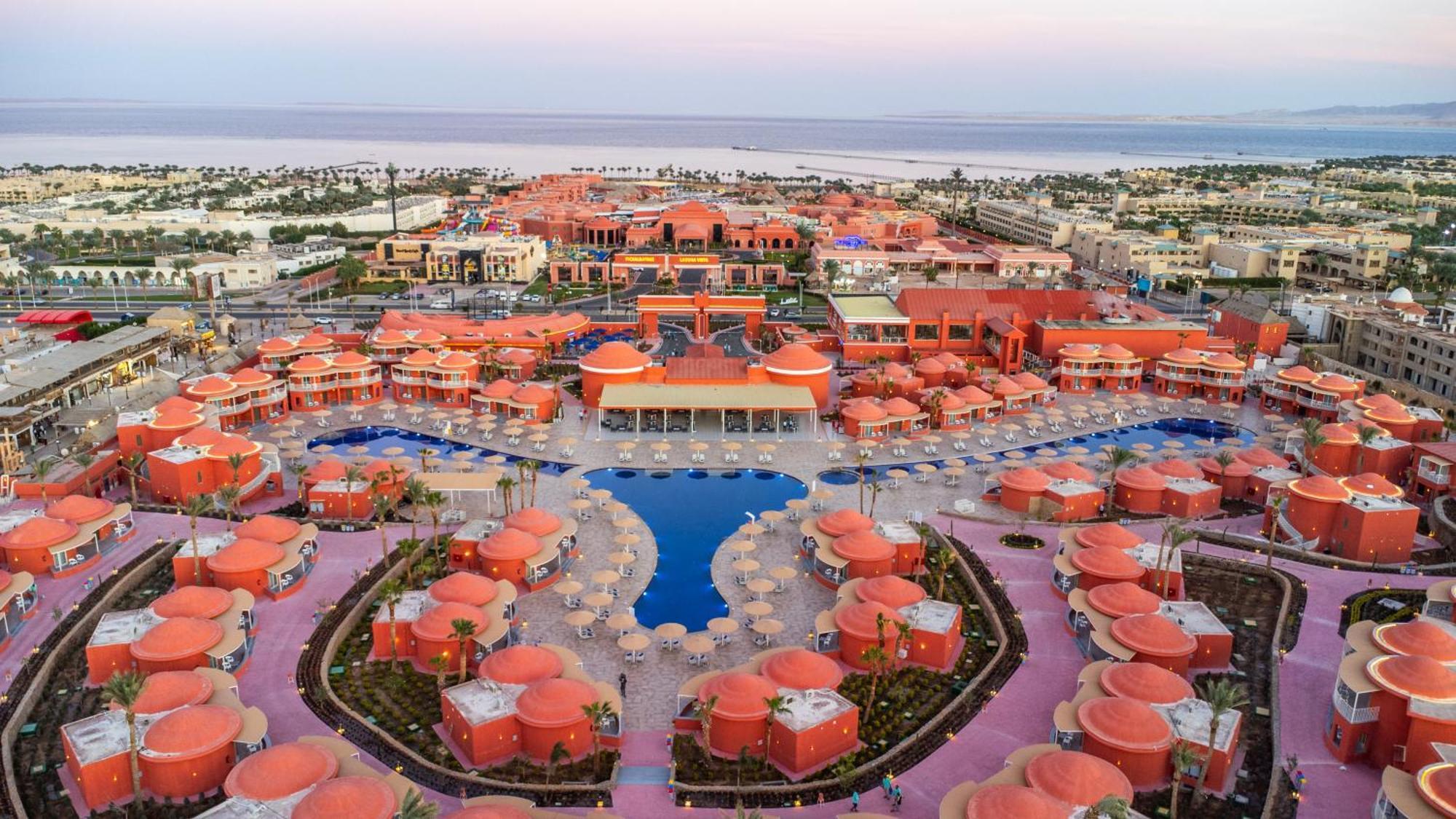 Pickalbatros Laguna Club Resort Sharm El Sheikh Bagian luar foto Aerial view of the resort