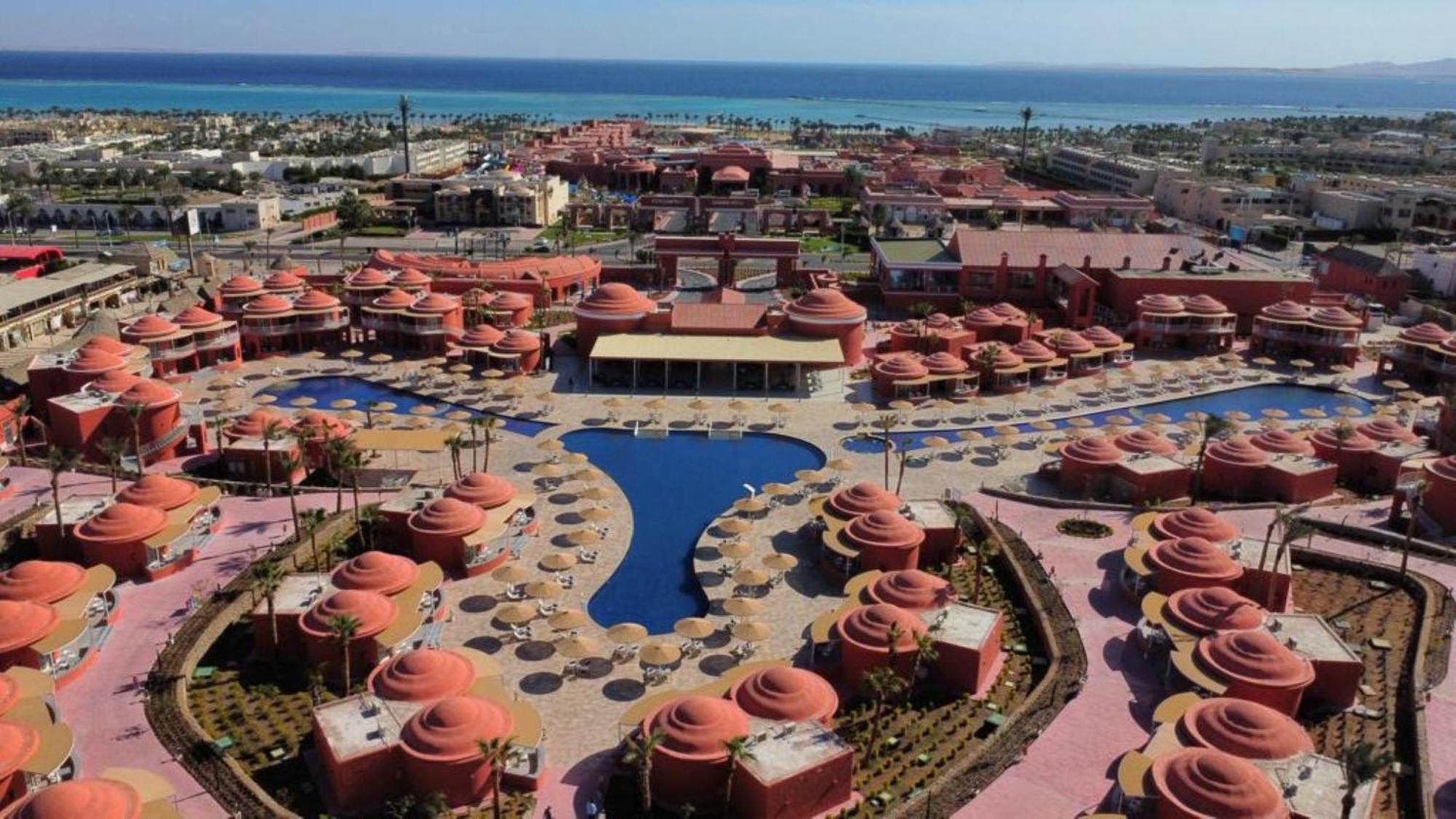 Pickalbatros Laguna Club Resort Sharm El Sheikh Bagian luar foto Aerial view of the resort